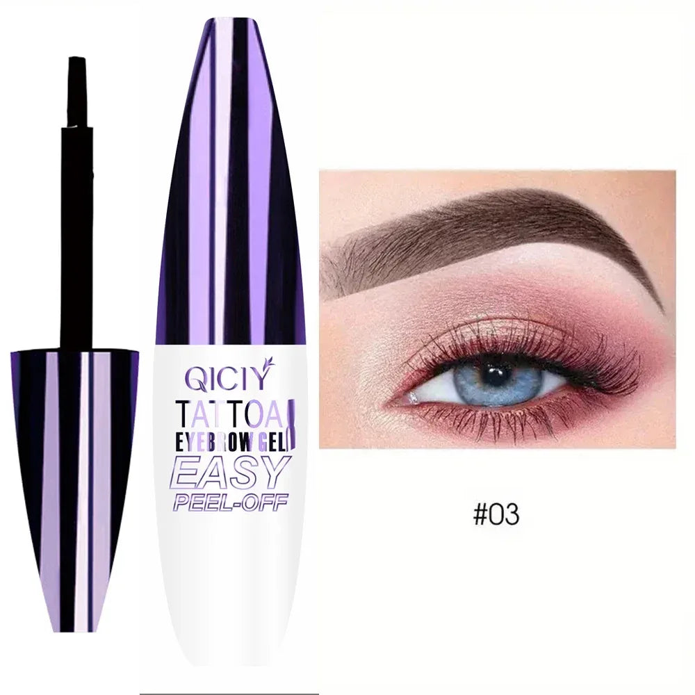 Lasting 3 Days Tattoo Easy Peel Off Eyebrow Gel Cream Types Long-Lasting Smudge-Proof Sweat Resistant Waterproof Cosmetics - My Vixen Vault