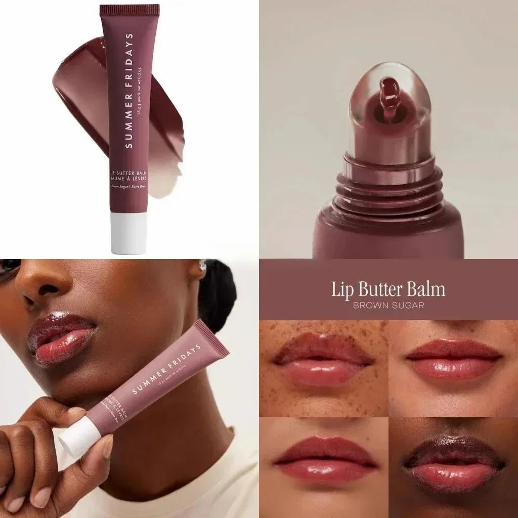 NEW Summer Fridays Mini Lip Gloss Set Vanilla Beige Lip Balm Long Lasting Moisturizing Smooth Soft Tube Makeup Lip Care Suit - My Vixen Vault