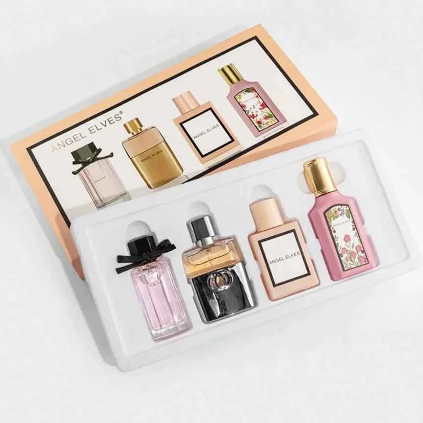 High Quality Perfume Women 120ml Perfumes Feminino Gift Box 4Pcs Set Parfum Femme Lasting Fragrance Floral Fruity Scent Spray