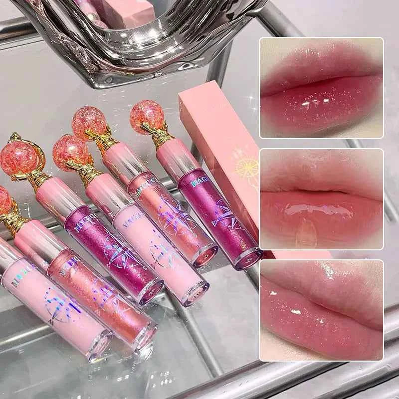 MAGIC CASA Shimmering Lip Gloss — Hydrating and Moisturizing, Mirror Finish, Plumping Glass-Like Lips.