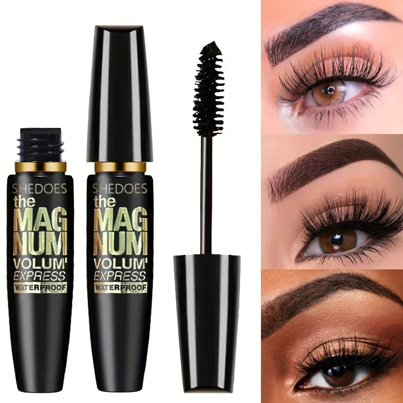 4D Black Mascara Thickening, Lengthening, Curling, Waterproof Liquid Fiber Mascara - My Vixen Vault