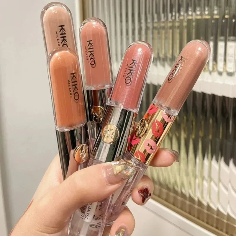 Hot Sales 3D Liquid Lip Glaze Transparent Lip Mirror Lipstick Nourishing Glossy Full Lips Not Fading Milk Tea Bean Paste Makeup - My Vixen Vault