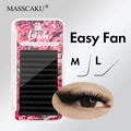MASSCAKU Camellia Blooming False Eyelashes L M Curl Ultra Soft Wispy Faux Mink Mega Volume Fans Lash Extensions Makeup Products - Beauty Collection Studio