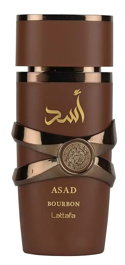 Lattafa Asad Bourbon - Eau De Parfum En Espray Unisex, 3.4 Onzas / 3.4 Fl Oz.