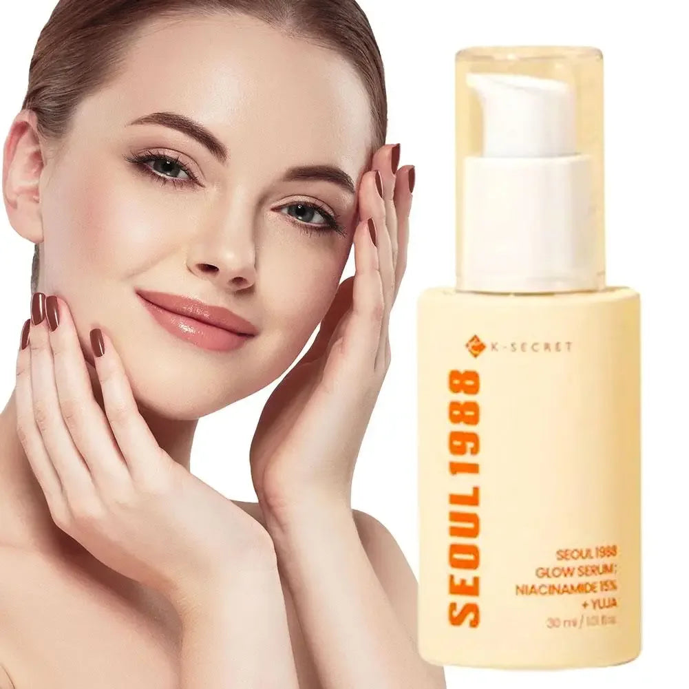 30ml K-SECRET Seoul 1988 Glow Serum 15% Niacinamide + Yuja, Brightening Facial Serum for Radiant Skin Grapefruit Essence -...