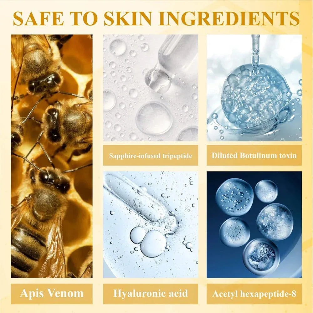 Bee Venom Firming Abdominal Cream - Plant-Based, Moisturizing and Moisturizing Contains Hyaluronic Acid Suitable for All Skin Types, Gentle for Sensitive Skin, Turmeric Skin Care - My Vixen Vault