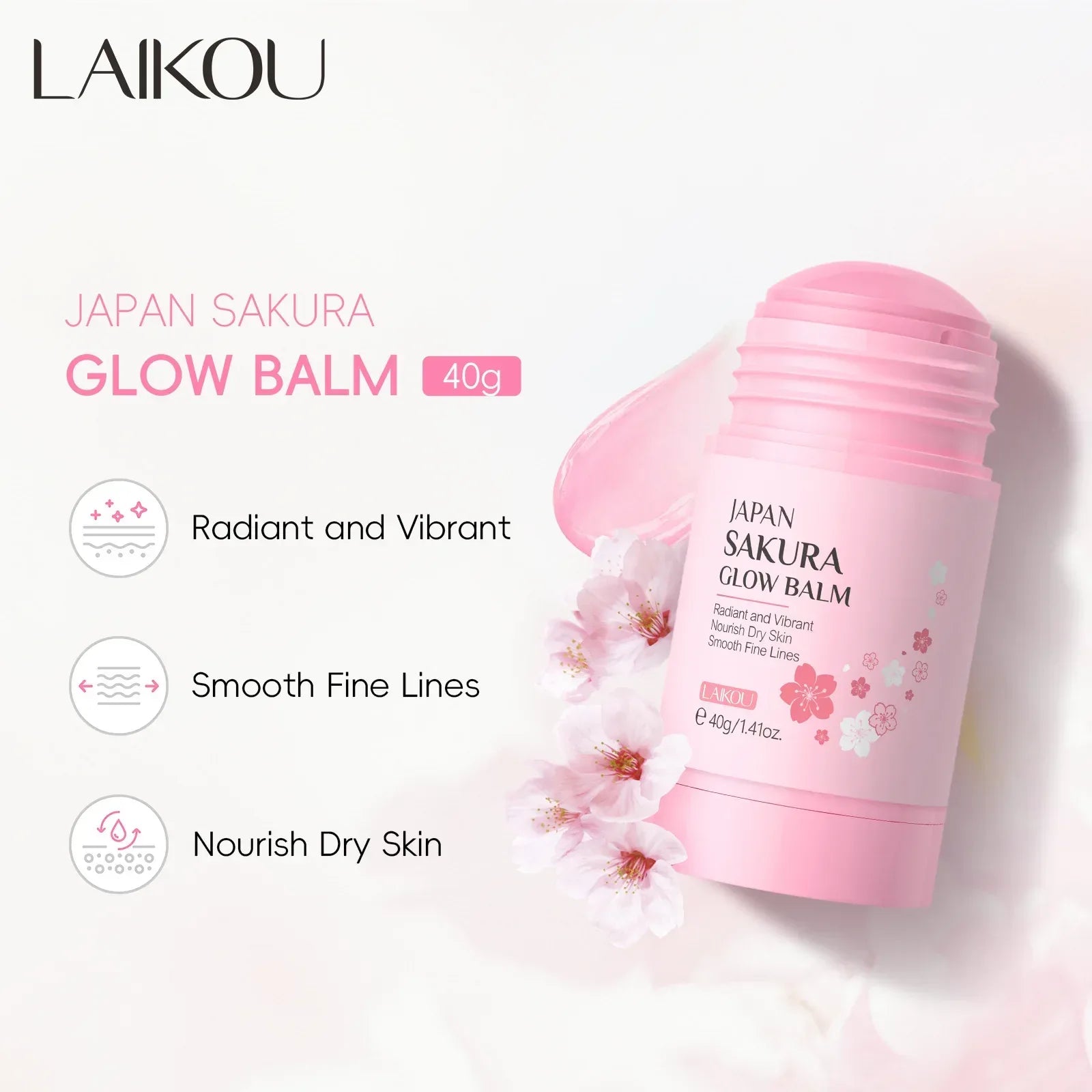 Sakura Solid Face Mask Stick Deep Cleaning Green Tea Facial Mask Reduces Blackhead Pores Oil Control Moisturizing Mud Mask 40g - My Vixen Vault
