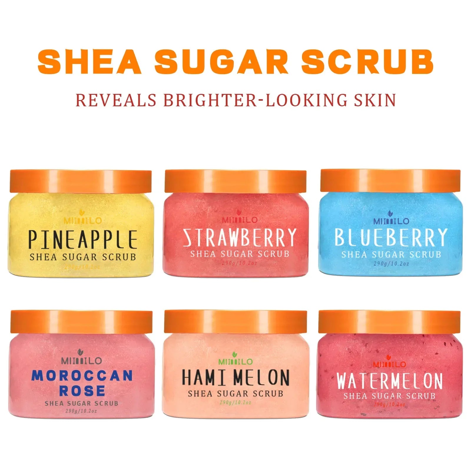 SHEA SUGAR SCRUB, exfoliating scrub, smooth and beautiful skin, moisturizing and nourishing care, can be used on the whole body.