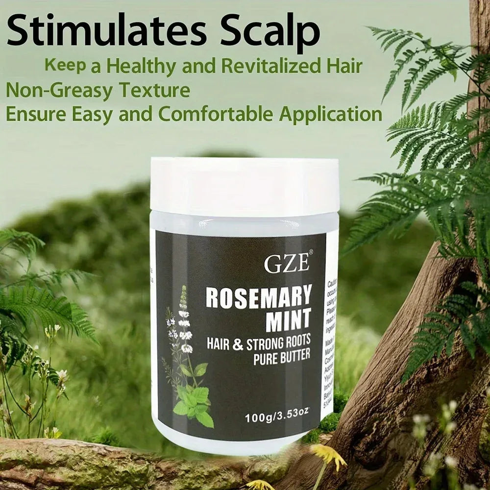GZE Rosemary Mint Hair & Strong Roots Butter - Natural Hair Growth & Damage Repair Treatment for Stronger, Healthier Hair - My Vixen Vault