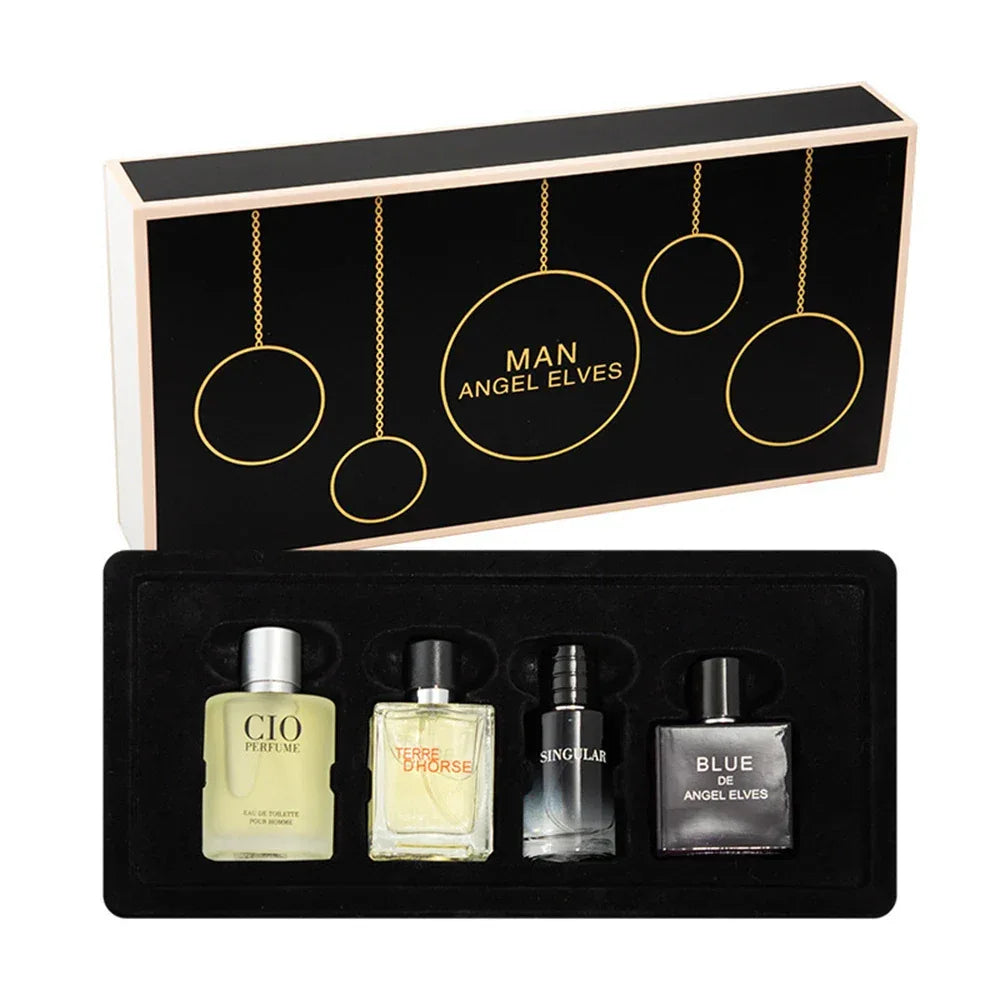 Luxury Brand Perfume Men Cologne Man Parfums Homme 120ml Hombre Perfumes Masculinos Gift Box 4Pcs Set Plant Floral Scent Spray - My Vixen Vault
