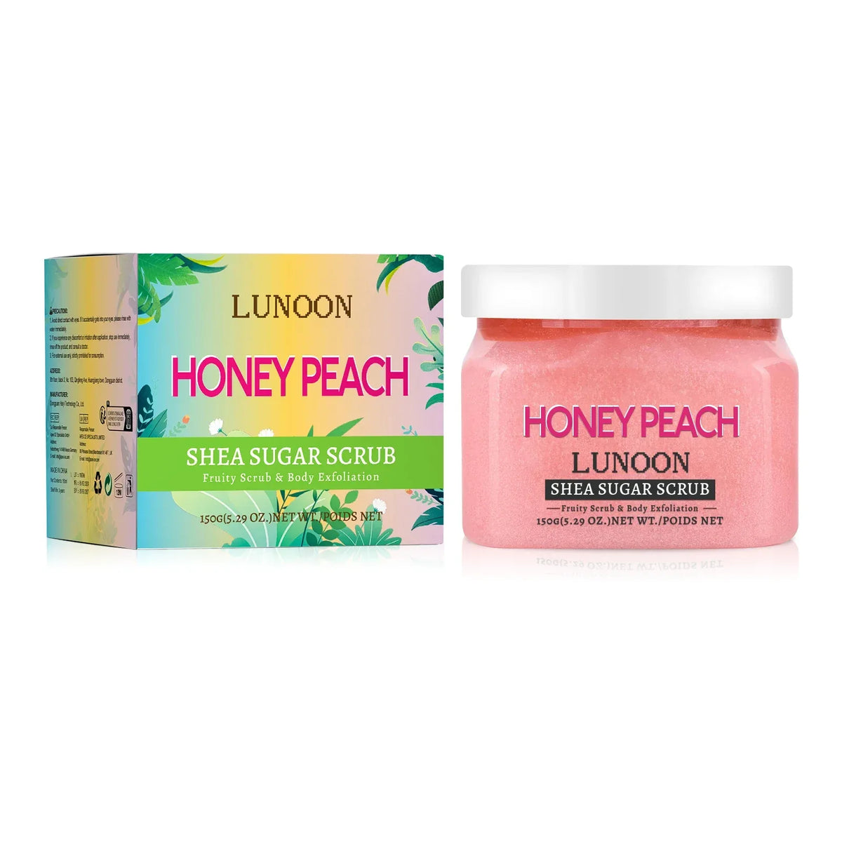 Natural Watermelon Shea Sugar Scrub 150g - Body Exfoliator, Moisturizing, Smooth & Glowing Skin, For Elbows, Knees, Back & Legs - My Vixen Vault