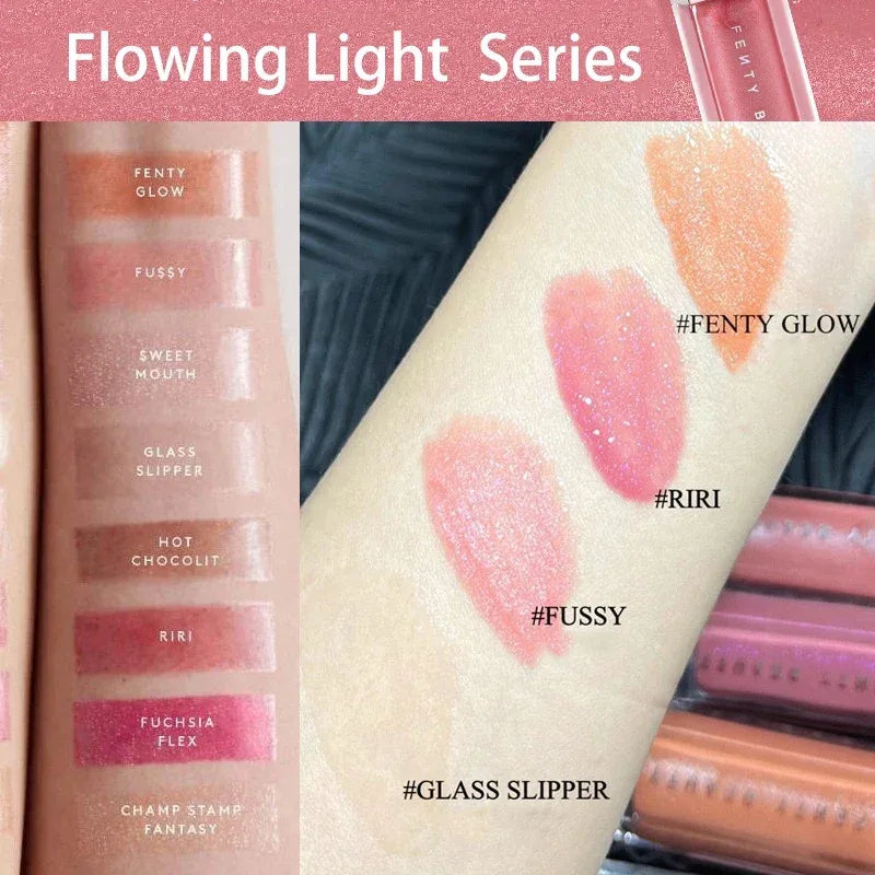 Fashion Fenty Beauty Lip Glaze Moisten Shine Glitter Lip Plumper Makeup For Beginner Liquid Lipstick Female Makeup Cosmetics - My Vixen Vault