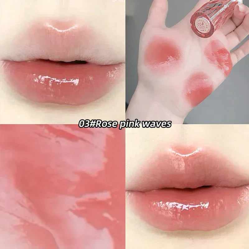 Crystal translucent lip glaze moisturizing water is not easy to fade natural color mouth red lip glaze - My Vixen Vault