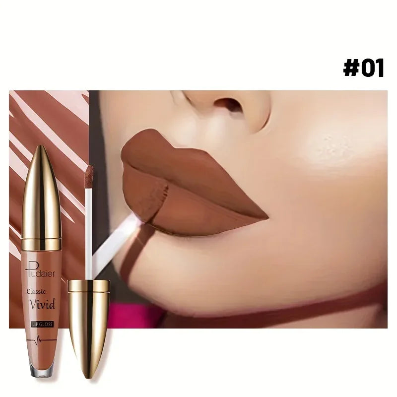 High Pigmented Matte Lip Glaze - Long-Lasting, Smudge Proof, Liquid Lipstick Makeup Valentine's Day Gifts, Women's Day Gift - My Vixen Vault