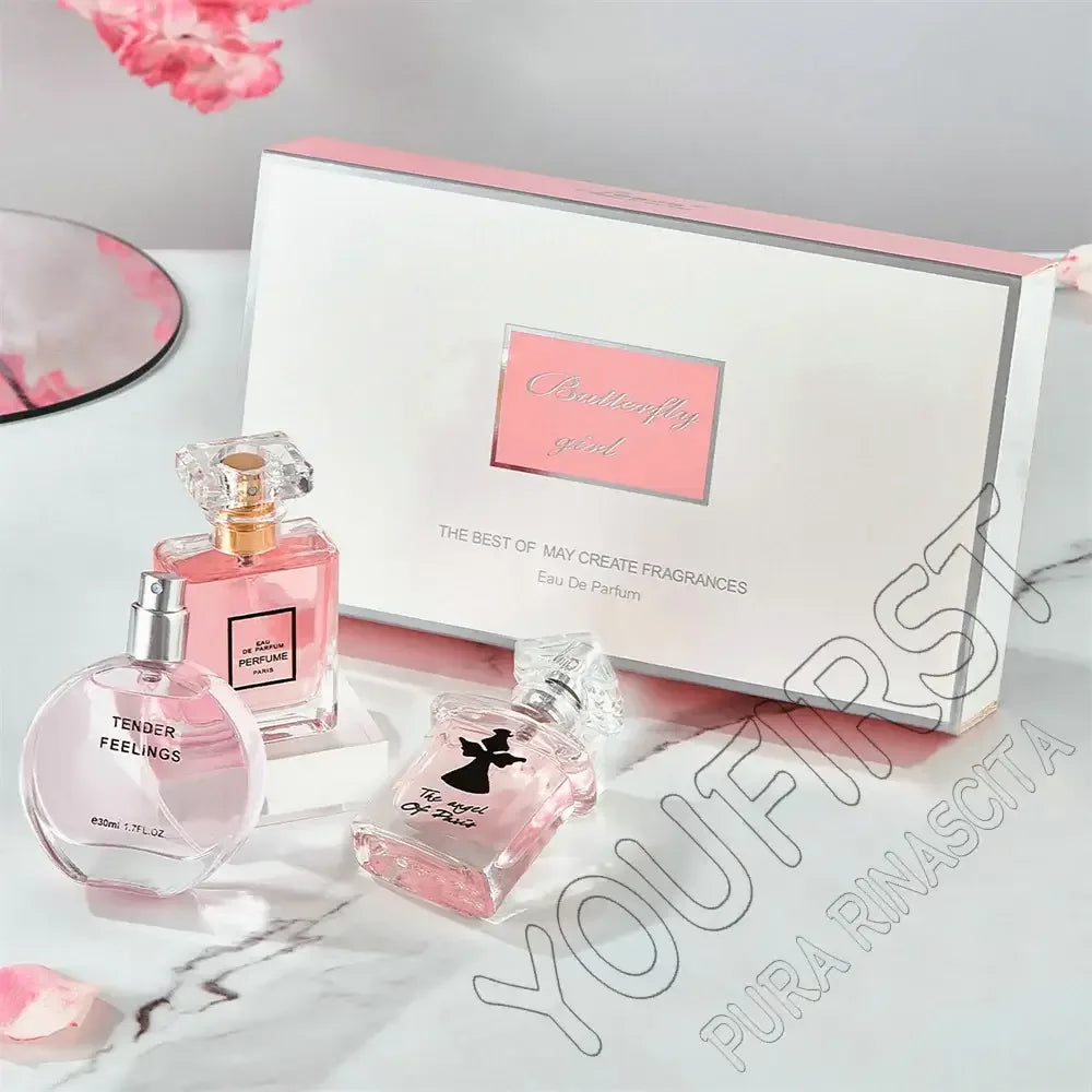 Luxury Brand Perfume Women Eau De Parfums Dames 90ml Perfumes Feminino Originales Gift Box 3Pcs Set Natural Floral Scent Spray - My Vixen Vault
