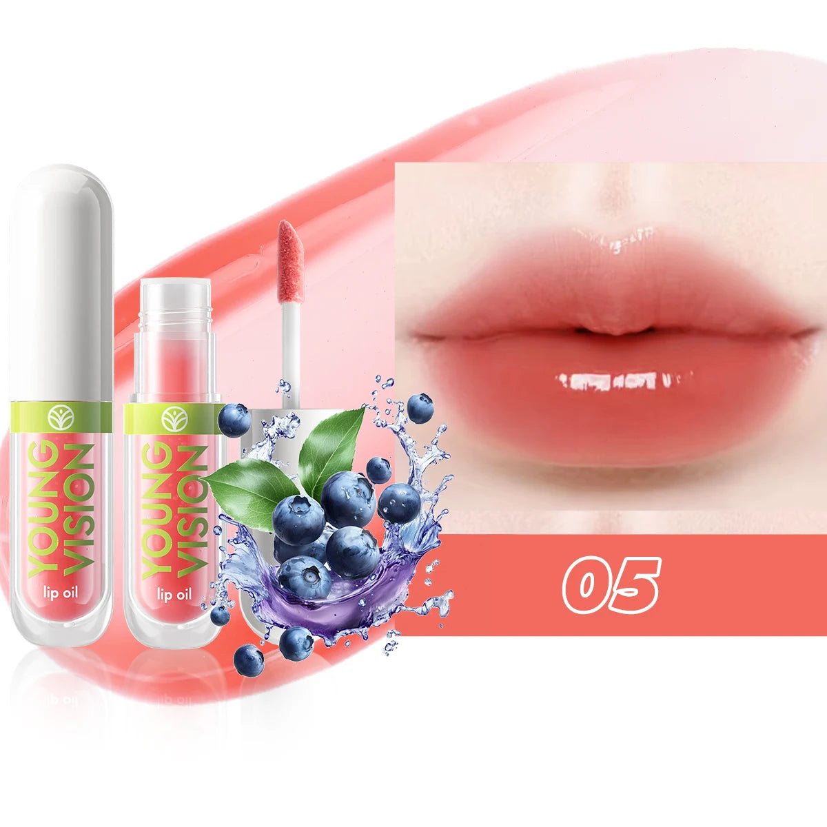 6 Color-Changing Lip Gloss  Fruity Scent Moisturizing and Long-Lasting Smooth Hydrating Temperature-Activated Lip tint - Beauty Collection Studio