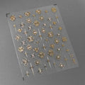 Pearl Retro Bohemia Style Totems 3D Self Adhesive Nail Art Stickers Rhinestone Golden Vintage Pattern Manicure Decals Wholesale