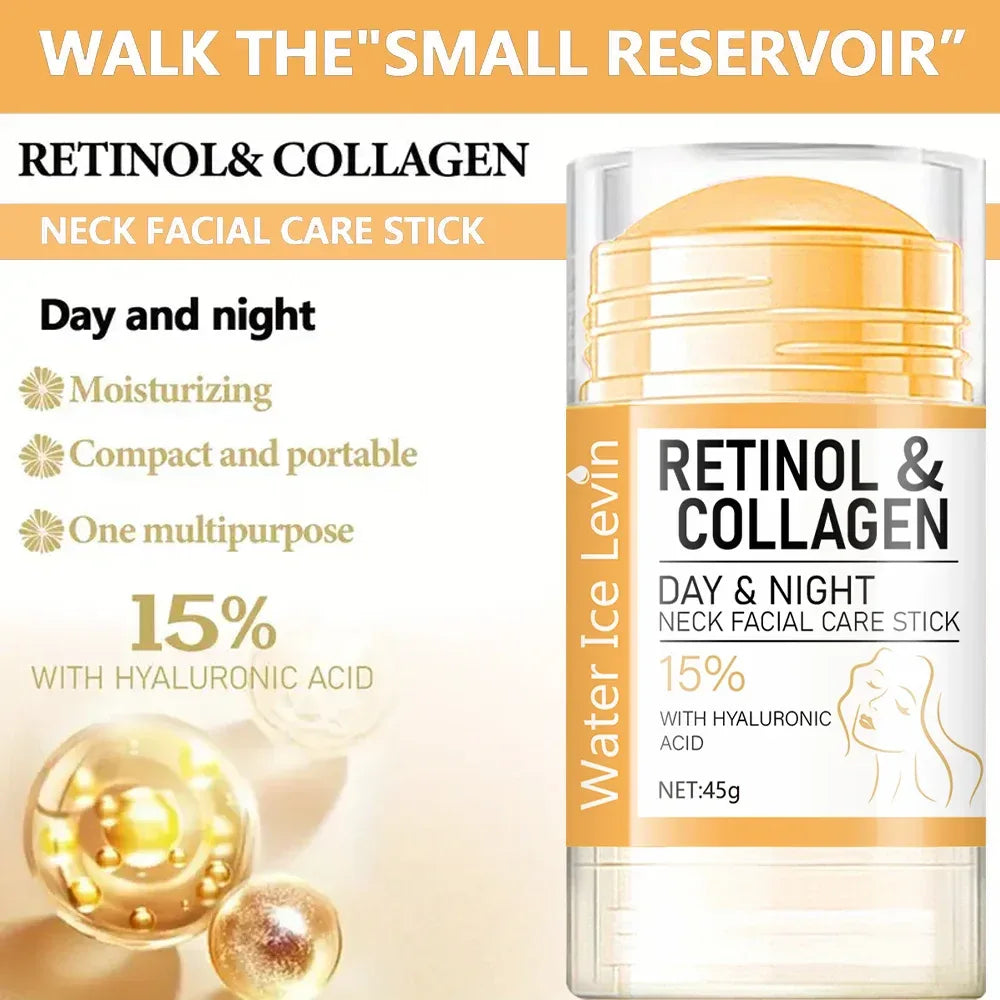 45g Retinol and Collagen Day and Night Neck Cream Facial Stick, Hydrating, Moisturizing, Non-Greasy, Easy to Absorb, Mild and Non-Irritating, Deep Absorption! - My Vixen Vault