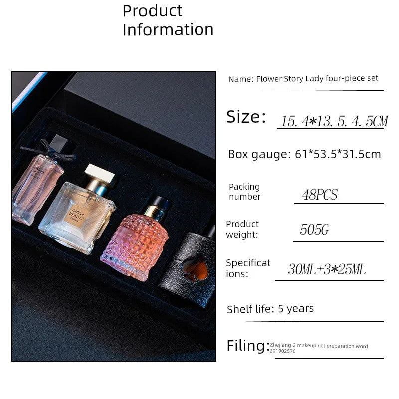 Women's Perfume Gift Box Four Piece Set Perfume for Women Gift Box Four-Piece Set - My Vixen Vault