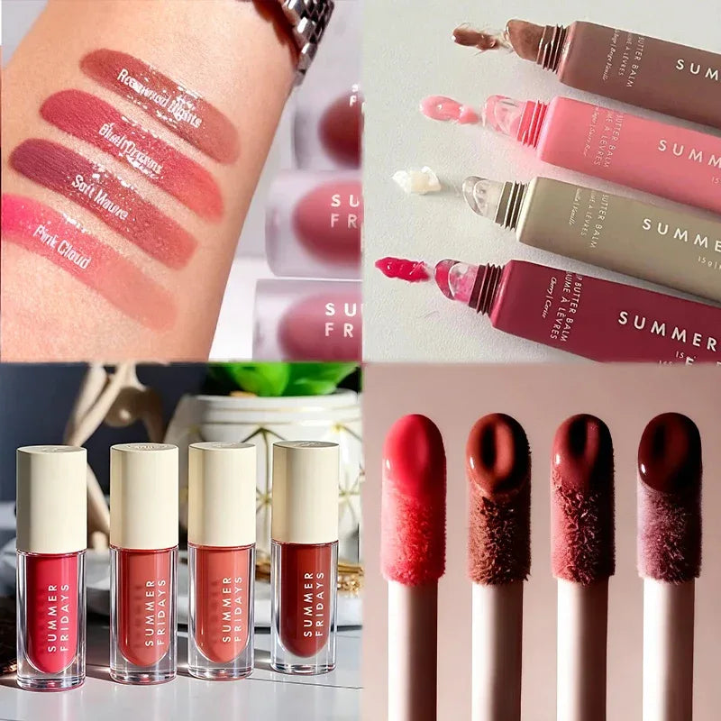 Summer Friday's Lip Balm Moisturizing Mirror Lip Gloss Lip Vanilla Pink Sugar Coffee Cake Smell Lipstick Transparent Oil Makeup - My Vixen Vault