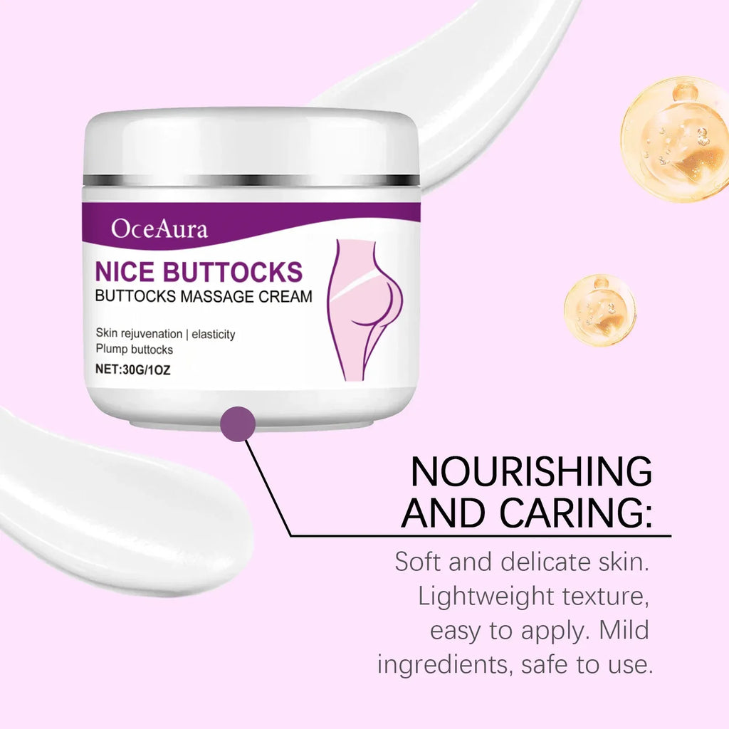 OCEAURA Hip Tighten Cream Firm Skin Enhance Elasticity Improve Roughness Lift Epidermis Shaping Relieve Dryness Hip Sooth Cream - My Vixen Vault