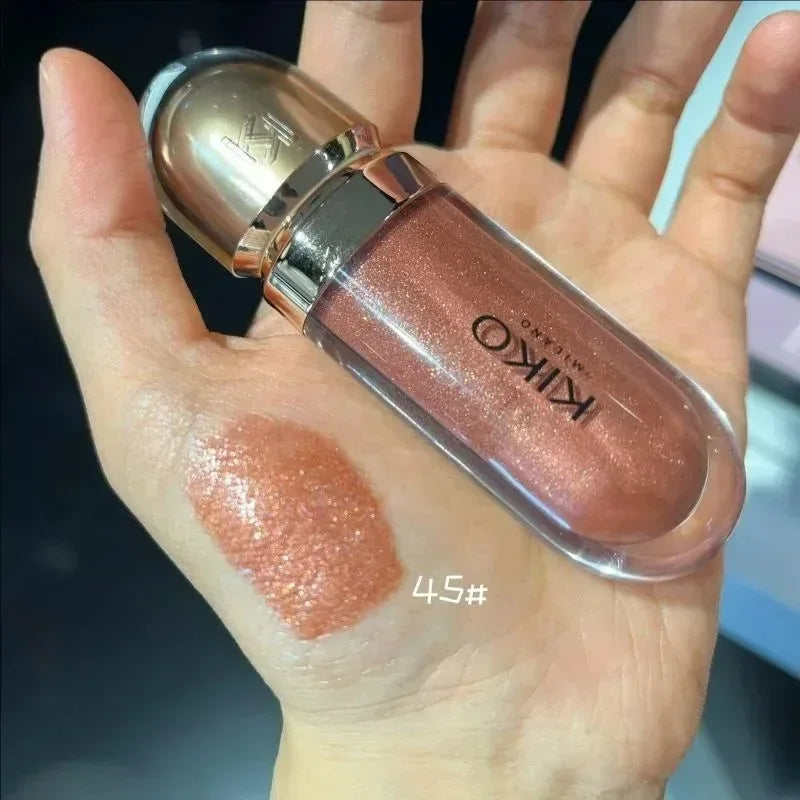 Hot Sales 3D Liquid Lip Glaze Transparent Lip Mirror Lipstick Nourishing Glossy Full Lips Not Fading Milk Tea Bean Paste Makeup - My Vixen Vault