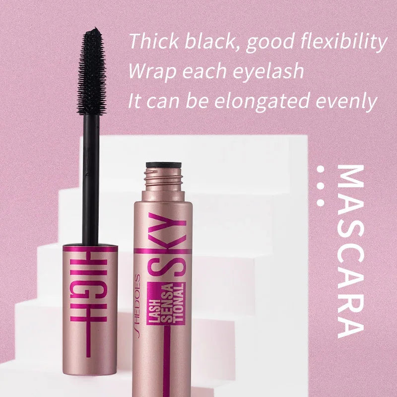 4D Mascara Lengthening Waterproof Thick Curling Lasting Eyelash Extension Black Mascara Natural Eyelash Enhance Cosmetics Makeup - My Vixen Vault