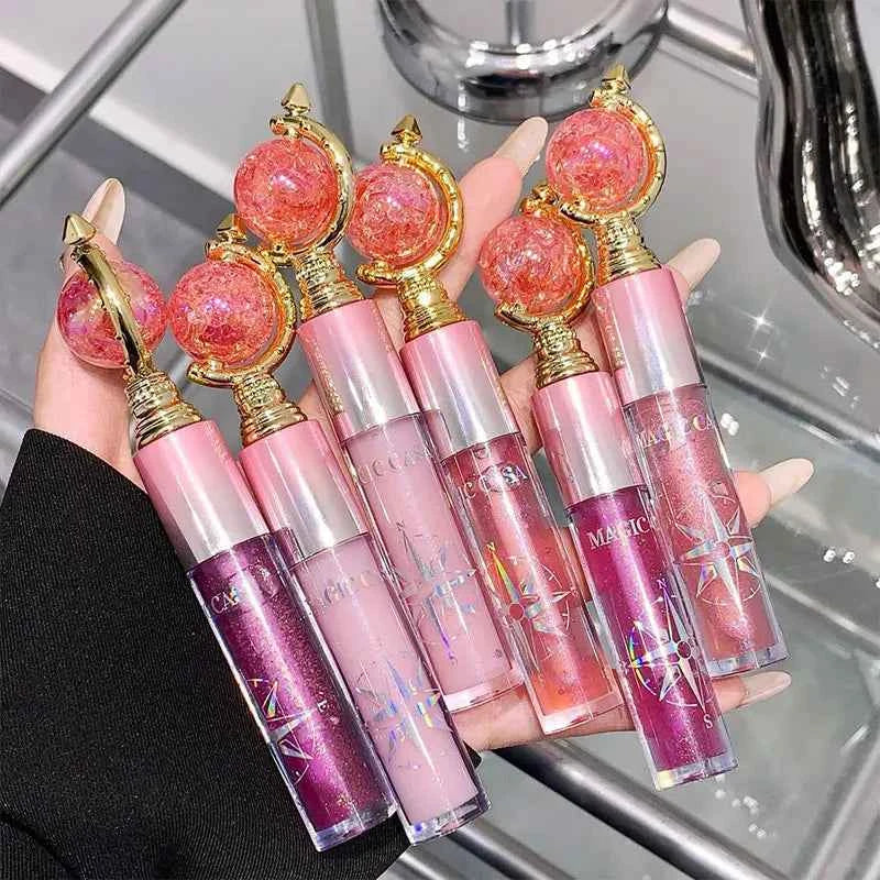 MAGIC CASA Shimmering Lip Gloss — Hydrating and Moisturizing, Mirror Finish, Plumping Glass-Like Lips.