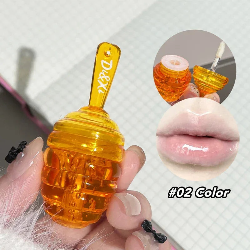 Small Honeypot Lip Oil Moisturizing and Fading Lip Pattern Water Lip Balm Dudu Lips.