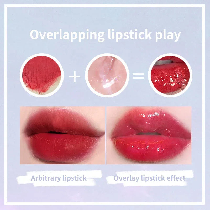 6 Color Mirror Lip Glaze Water Transparent Jelly Gloss Water Light Bright And Durable Natural Moisturizing - My Vixen Vault