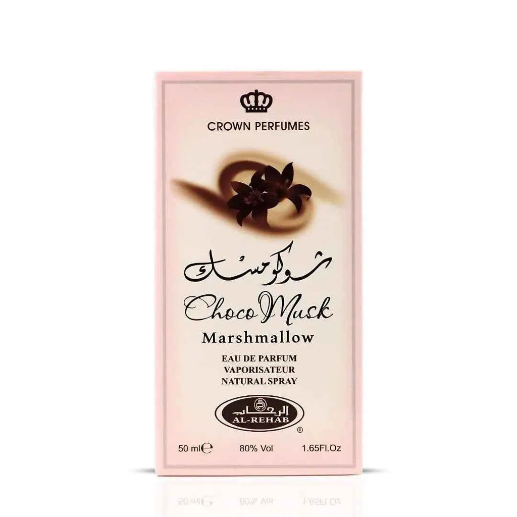 Al-Rehab Choco Musk Marshmallow Eau de Parfum for Women - 50ml (1.65 oz) | Gourmand Perfume with Strawberry