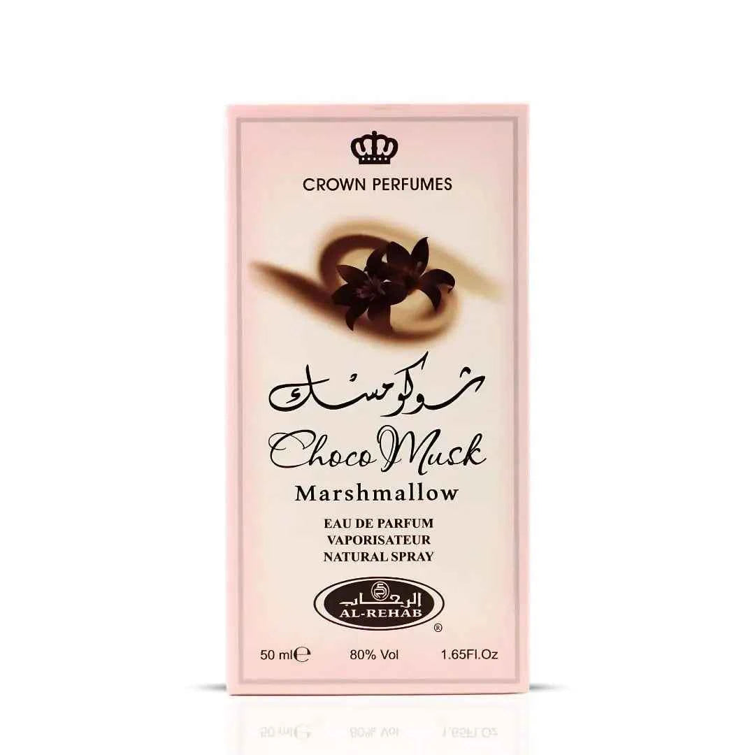 Al-Rehab Choco Musk Marshmallow Eau de Parfum for Women - 50ml (1.65 oz) | Gourmand Perfume with Strawberry