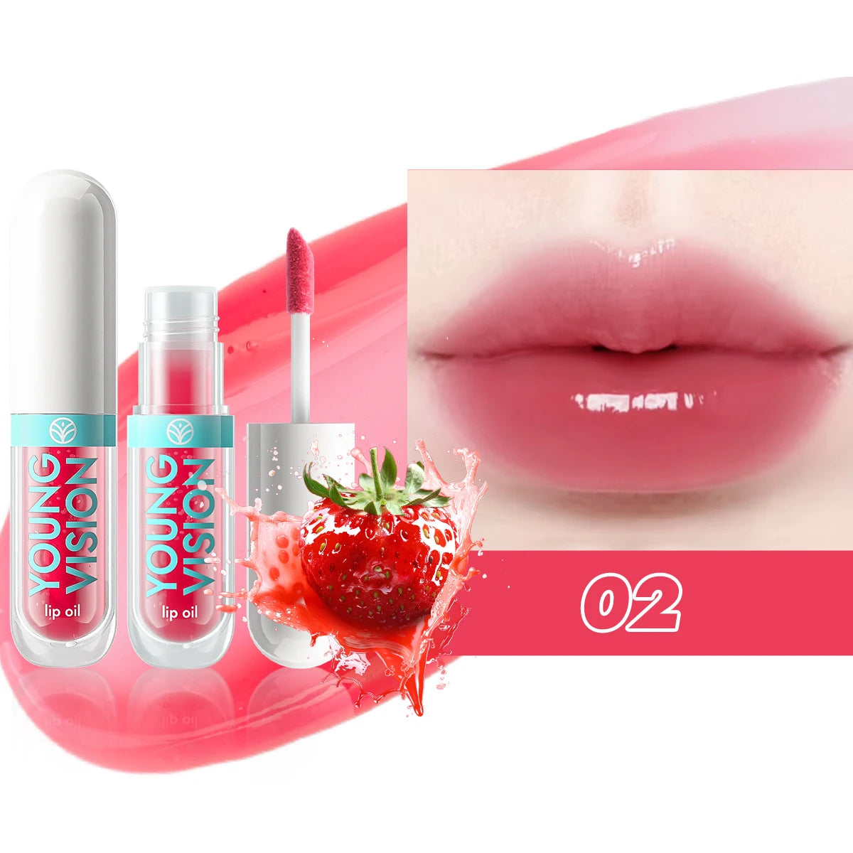 6 Color-Changing Lip Gloss  Fruity Scent Moisturizing and Long-Lasting Smooth Hydrating Temperature-Activated Lip tint - Beauty Collection Studio