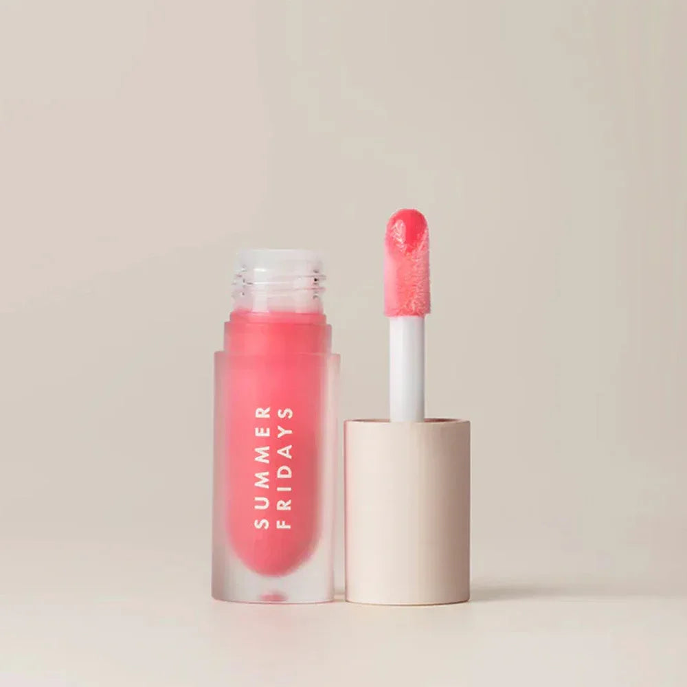 Summer Fridays Lip Balm Moisturizing Mirror Lip Gloss Lip Vanilla Pink Sugar Pink Guava Smell Lipstick Transparent Oil Makeup - My Vixen Vault