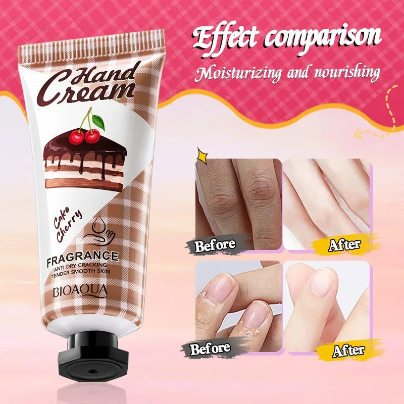 BIOAOUA Luxury Hand Cream Christmas Gift Set 5Pack Moisturizing Long-Lasting Fragrance Hand Cream for Dry Skin for Women & Men.
