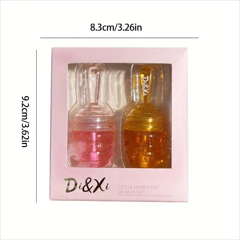 Small Honeypot Lip Oil Moisturizing and Fading Lip Pattern Water Lip Balm Dudu Lips.