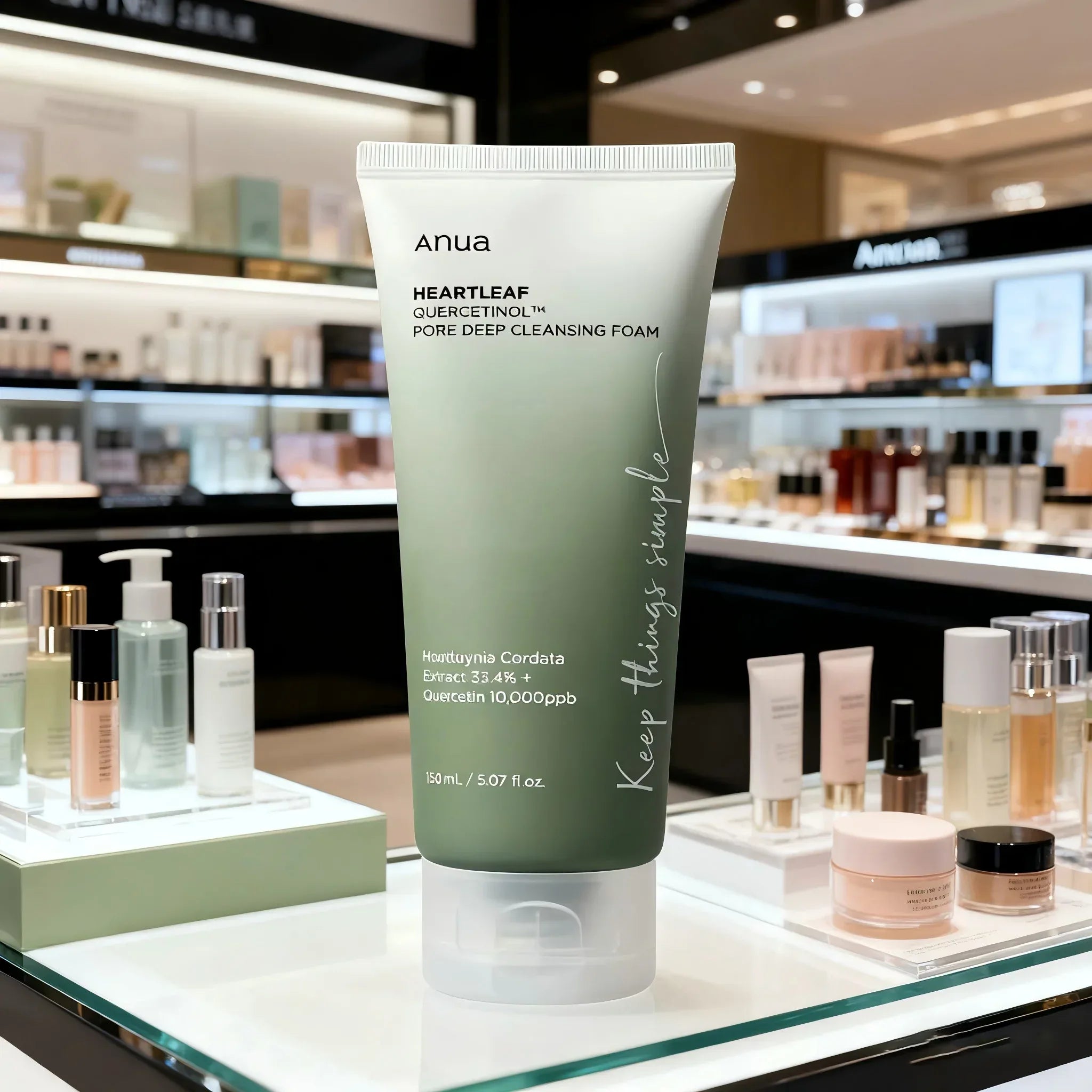 ANUA Heartleaf Quercetin Pore Deep Cleansing Foam, Cleanser, Double Cleanse, BHA, Hyaluronic Acid, Cleanser, Korean Skincare - My Vixen Vault