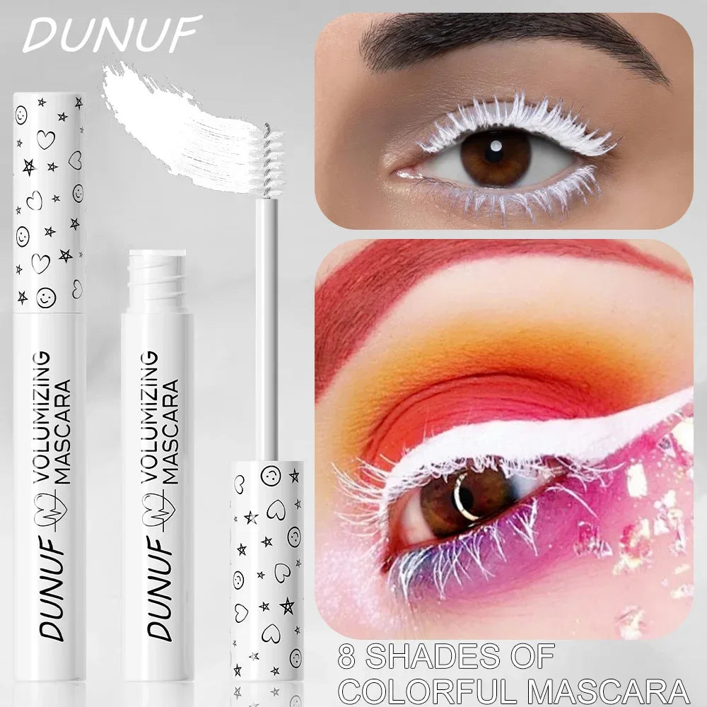 White Slender Curly Mascara, Color Mascara Waterproof Not Easy To Smudge, Portable Fine Brush Head，Holiday Makeup - My Vixen Vault