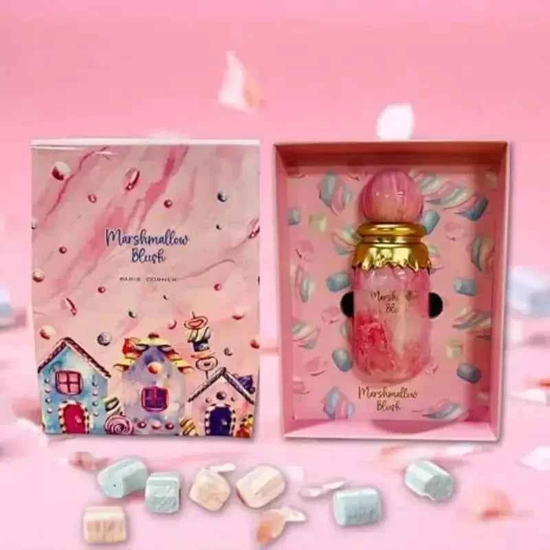 Paris Corner Marshmallow Blush Eau de Parfum for Women 3.4oz / 100ml Sweet Strawberry and Vanilla Scent 24H Long-Lasting