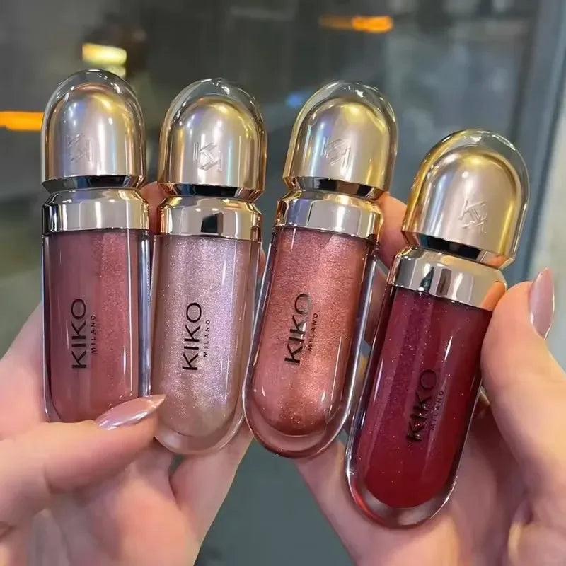 Hot Sales 3D Liquid Lip Glaze Transparent Lip Mirror Lipstick Nourishing Glossy Full Lips Not Fading Milk Tea Bean Paste Makeup - My Vixen Vault