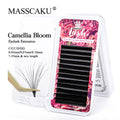 MASSCAKU Korean Pbt Material Easy Fanning Blooming Lash Trays C CC D DD Curl Faux Mink Automatic Flowering Eyelashes Extensions - Beauty Collection Studio