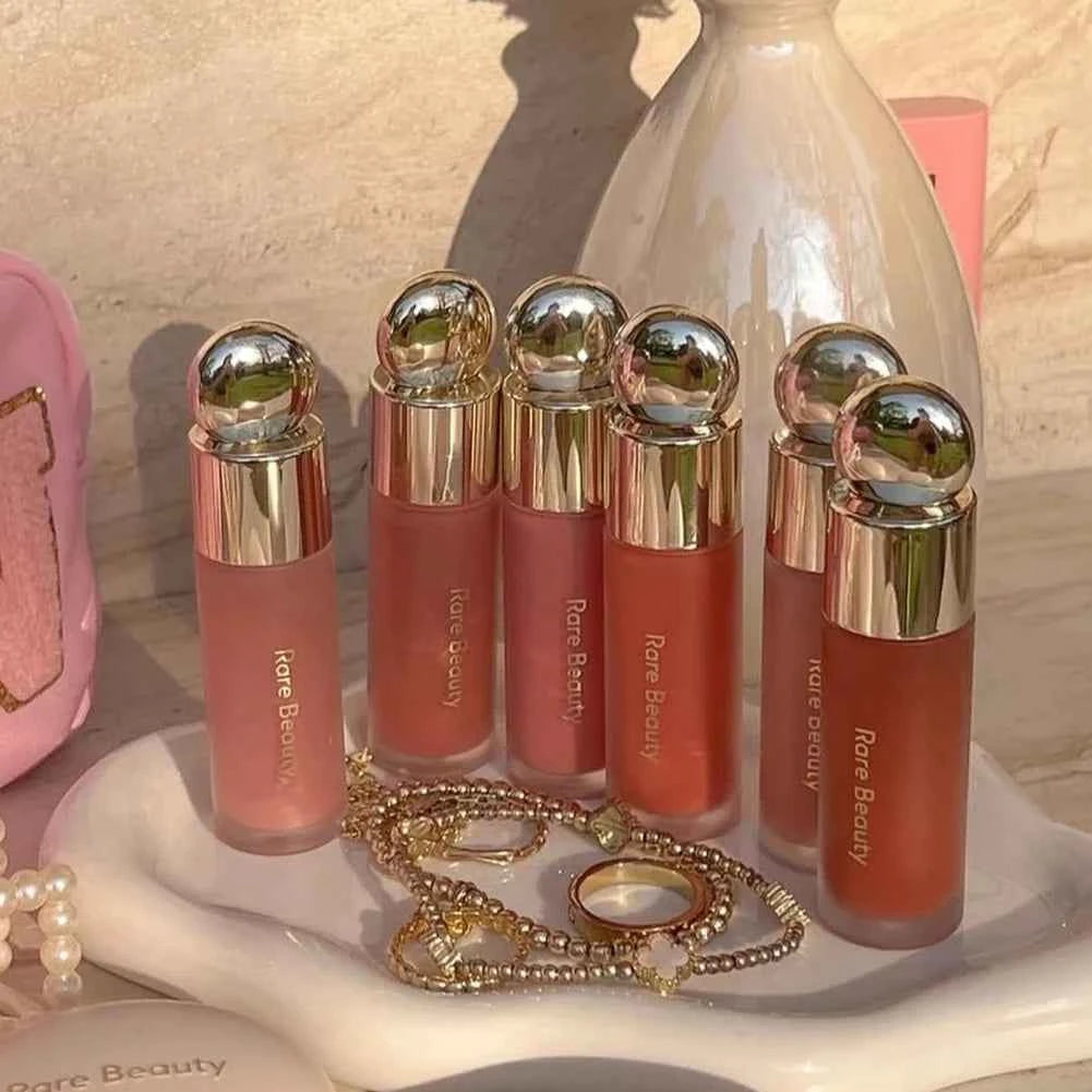 11 Color Matte Liquid Powder Blusher, Lip and Cheek Dual-Use Powder Blusher, Low Saturation, Natural Moisturizing Facial Makeup