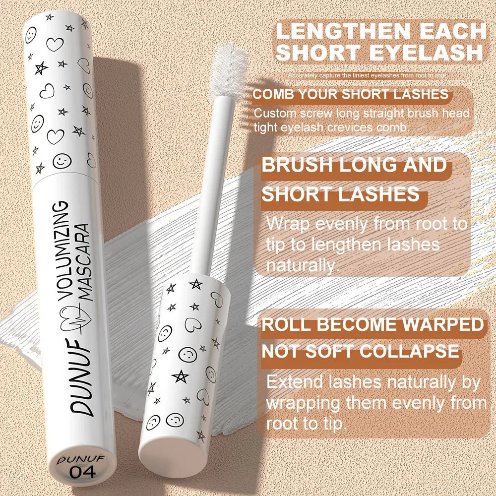 White Slender Curly Mascara, Color Mascara Waterproof Not Easy To Smudge, Portable Fine Brush Head，Holiday Makeup - My Vixen Vault