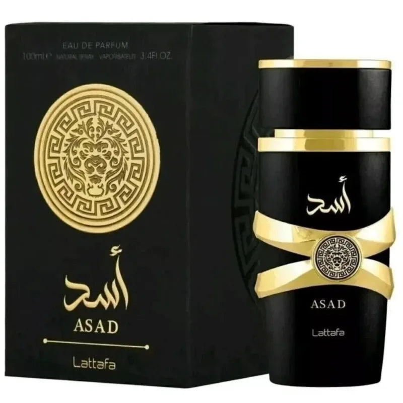 Lattafa Perfumes Black Edition Asad For Unisex Eau De Perfume Spray, 3.4 Ounce Long-Lasting Floral Scent Best Gift.