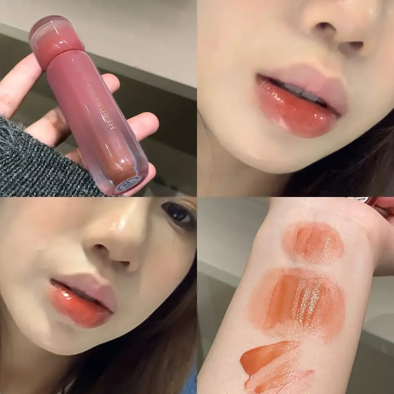 Smoked Grape Purple Red Lip Glaze Mirror Water Lip Gloss Moisturizing Liquid Lipstick Clear Tint Makeup Korean Women Cosmetics - My Vixen Vault