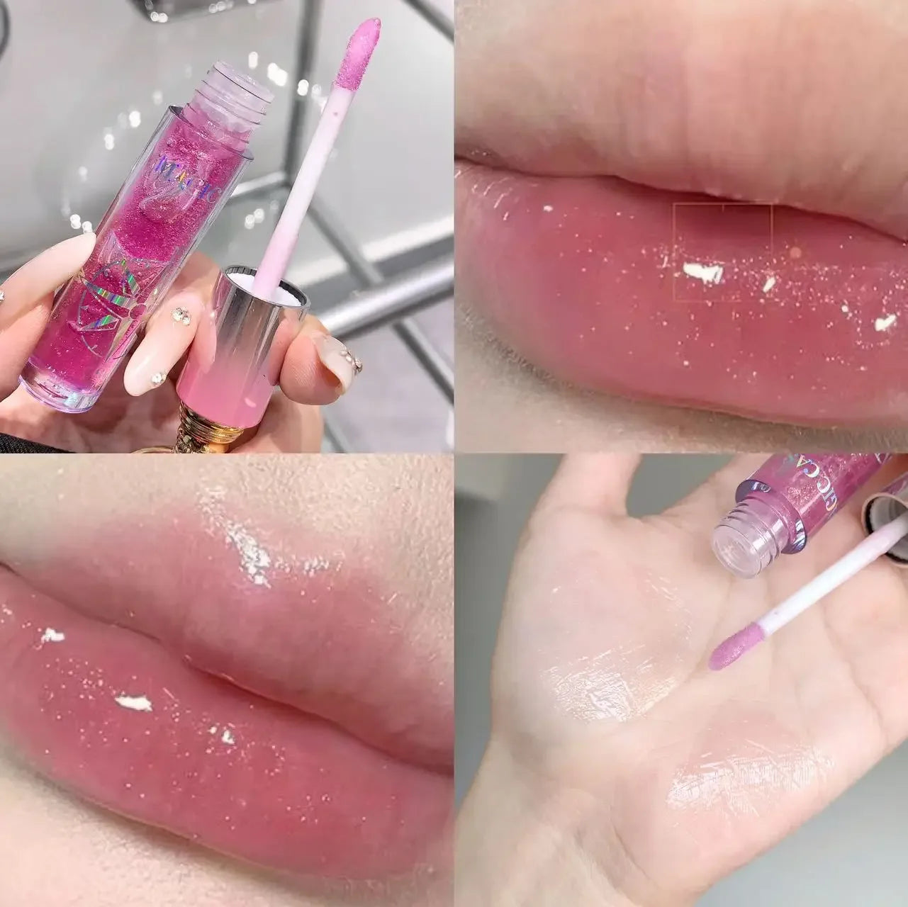 Ultra Glossy Lip Glaze Mirror Shine Hydrating Long Wear Non Sticky Moisturizing Lip Gloss With Fine Glitter - My Vixen Vault