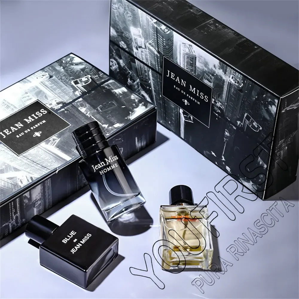 High Quality 90ml Men Perfume Hombre Gift Box 3pcs Set Colognes Scent Fascination Man Perfumes Masculinos Lasting Parfum Heren - My Vixen Vault