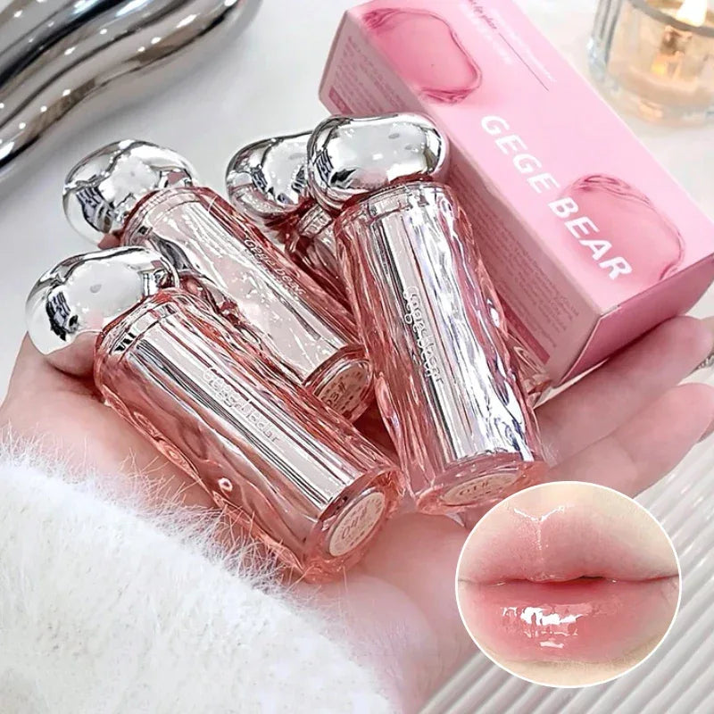 Crystal translucent lip glaze moisturizing water is not easy to fade natural color mouth red lip glaze - My Vixen Vault