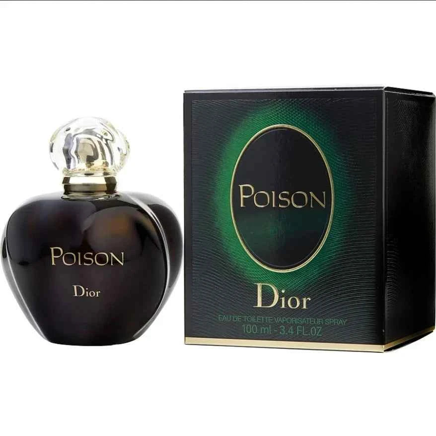 Dior Poison for women Eau De Toilette Spray 100ml Original floral and fruity fragrance, long-lasting fragrance