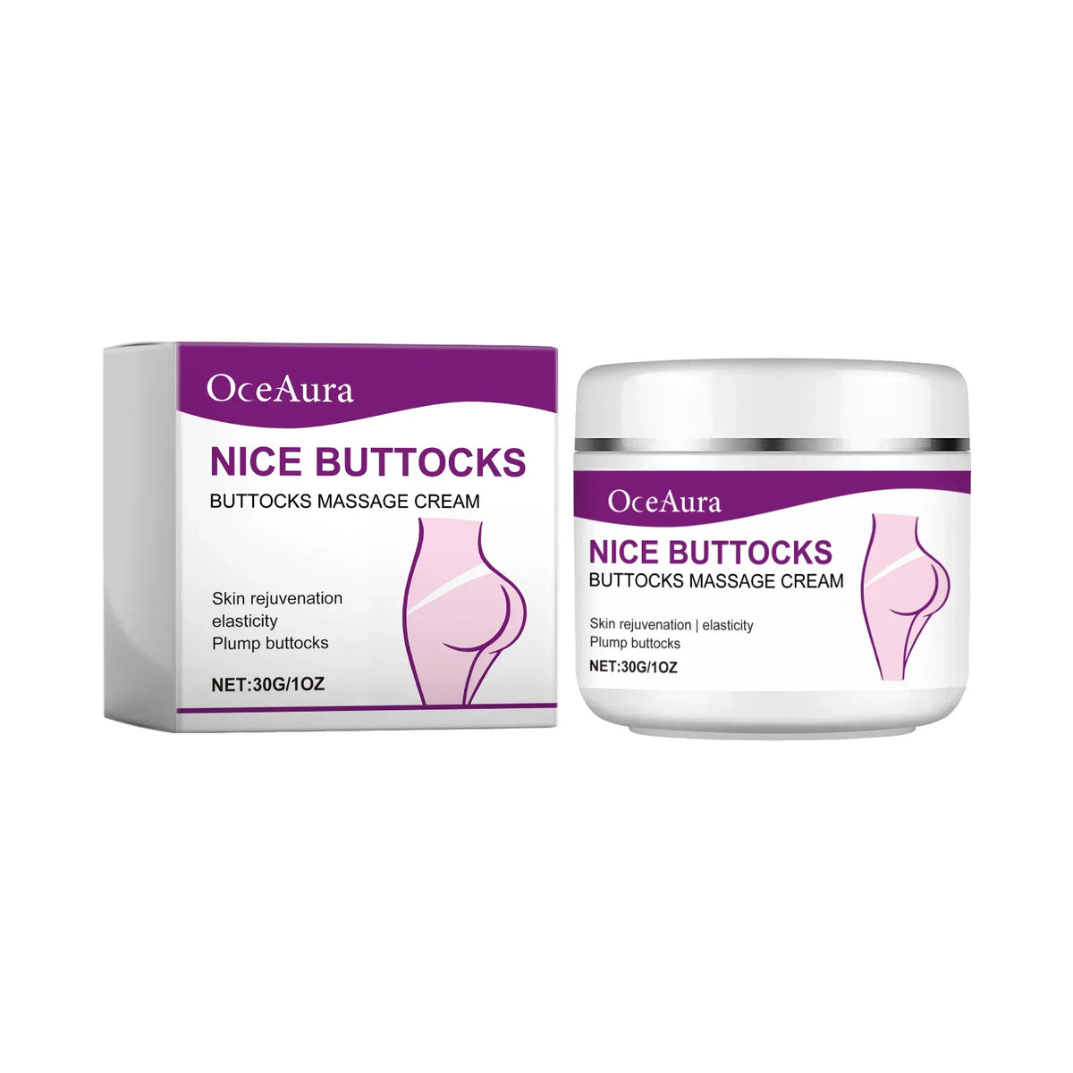 OCEAURA Hip Tighten Cream Firm Skin Enhance Elasticity Improve Roughness Lift Epidermis Shaping Relieve Dryness Hip Sooth Cream - My Vixen Vault